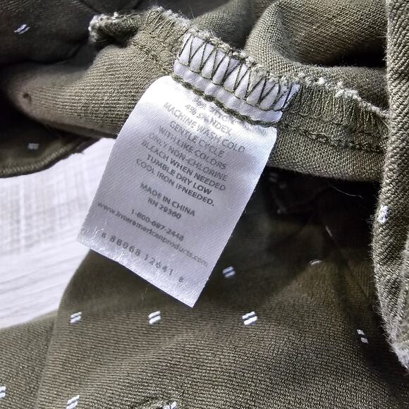 Dip Green/White Plus Capri Dress Pant WMNS Size 18 Regular Fit High Rise Casual - Picture 5 of 6